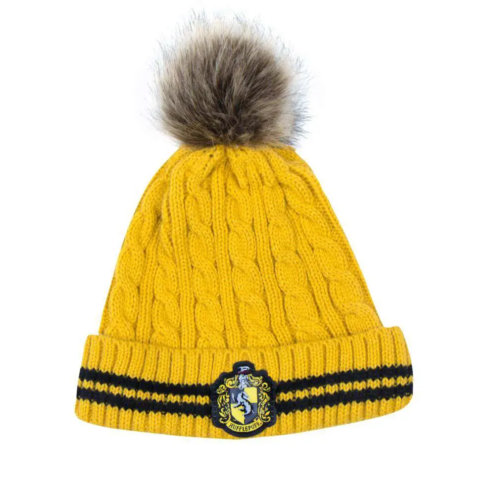 Bonnet hp hufflepuff pompom